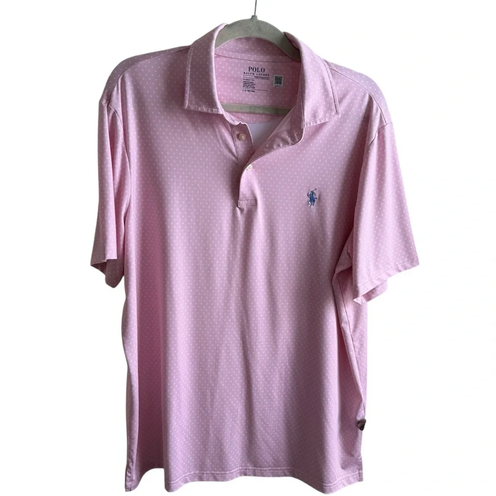 Polo by Ralph Lauren Pink Polo Shirt with Blue Pony